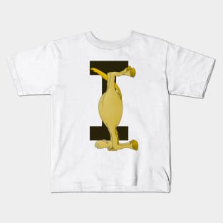 Pony Monogram Letter I Kids T-Shirt